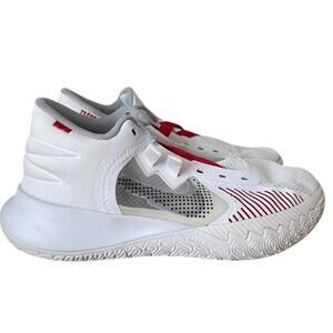Nike Kyrie Flytrap 5 White Red Grey Basketball Shoes Sneakers size 8.5